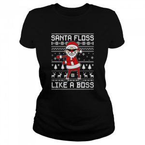 KIDS Santa Floss Like A Boss Ugly Christmas shirt