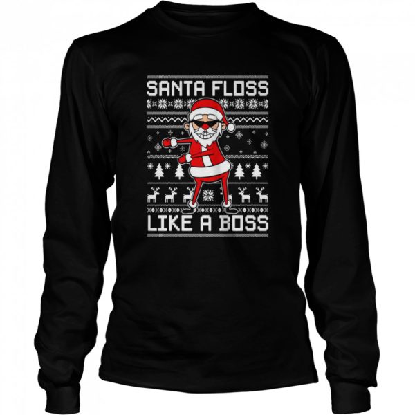 KIDS Santa Floss Like A Boss Ugly Christmas shirt
