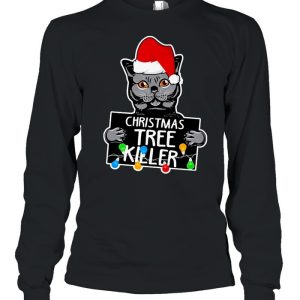 Kitty Cat Christmas Tree Killer Sweater Shirt 3