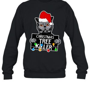 Kitty Cat Christmas Tree Killer Sweater Shirt 4