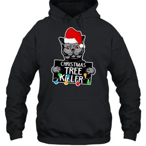 Kitty Cat Christmas Tree Killer Sweater Shirt 5