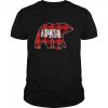 Krystal Bear Custom Red Buffalo Plaid Christmas Pajama Shirt