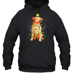Labrador Retriever Dog Christmas Tree Lights Pajamas Xmas shirt 5