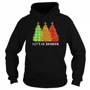 Let's Go Brandon Christmas Tree Leopard Print T Shirt 5