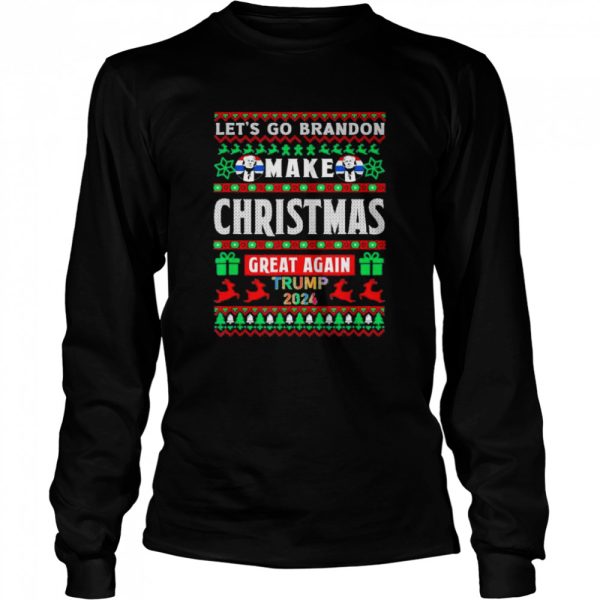 Let’s Go Brandon Mean Christmas Great Ugly Trump Anti Biden T-Shirt