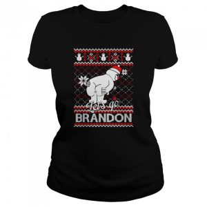 Let’s Go Brandon Pooping Snowman Ugly Christmas T-Shirt
