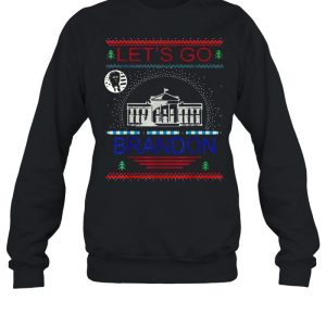 Let's Go Brandon President Trump White House Ugly Christmas shirt 4