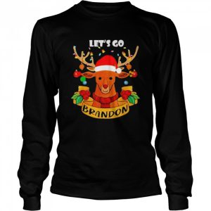 Let's Go Branson Brandon Christmas Lights Reindeer shirt 3