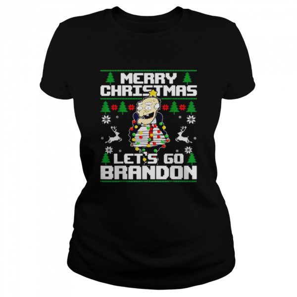 Lights Biden Merry Christmas Let’s Go Brandon Ugly Christmas shirt