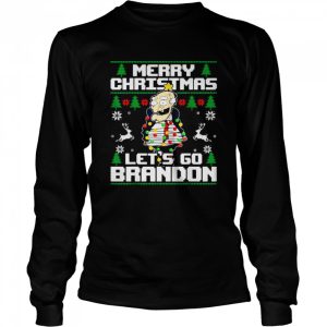 Lights Biden Merry Christmas Let's Go Brandon Ugly Christmas shirt 3
