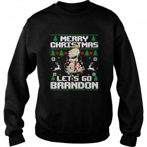 Lights Biden Merry Christmas Let's Go Brandon Ugly Christmas shirt 4