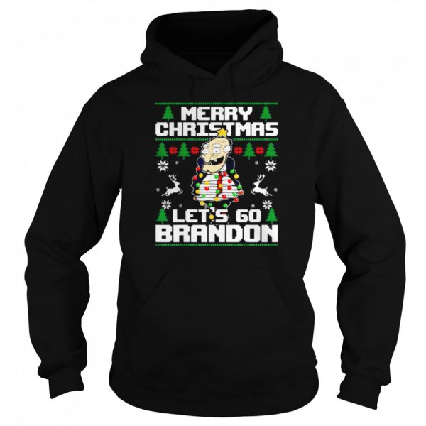 Lights Biden Merry Christmas Let’s Go Brandon Ugly Christmas shirt
