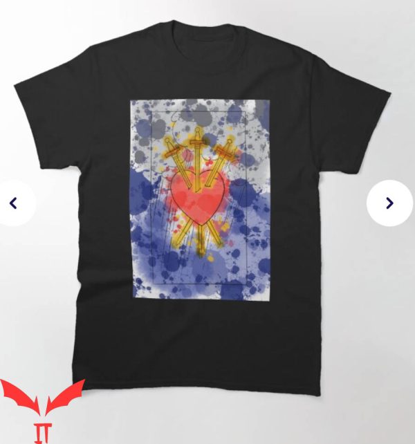 Liquid Swords T-Shirt 3 Of Swords Tarot Tee Shirt Trending