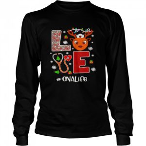 Love CNA life christmas reindeer red plaid shirt 3