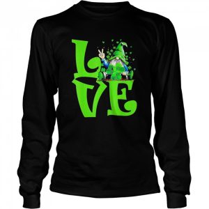 Love Irish Gnome Tie Shamrock St Patrick Day Hippie Shirt 3