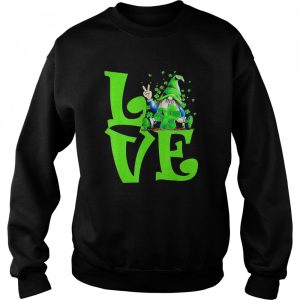 Love Irish Gnome Tie Shamrock St Patrick Day Hippie Shirt 4