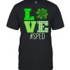 Love Sped St Patrick’s Day Sped Teacher Shamrock shirt