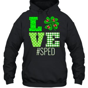 Love Sped St Patrick's Day Sped Teacher Shamrock shirt 5