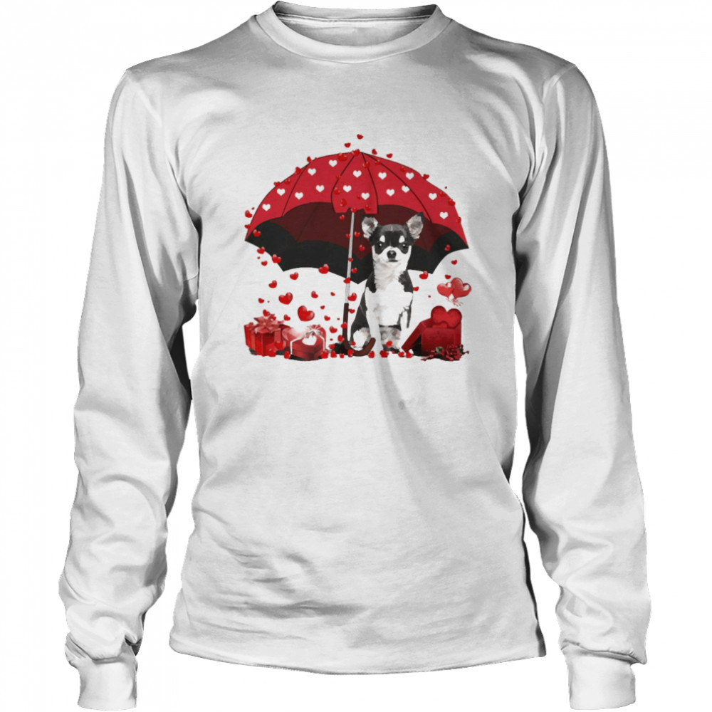 Loving Red Umbrella Black Chihuahua Christmas Sweater Shirt Loving Red Umbrella Black Chihuahua Christmas Sweater Shirt