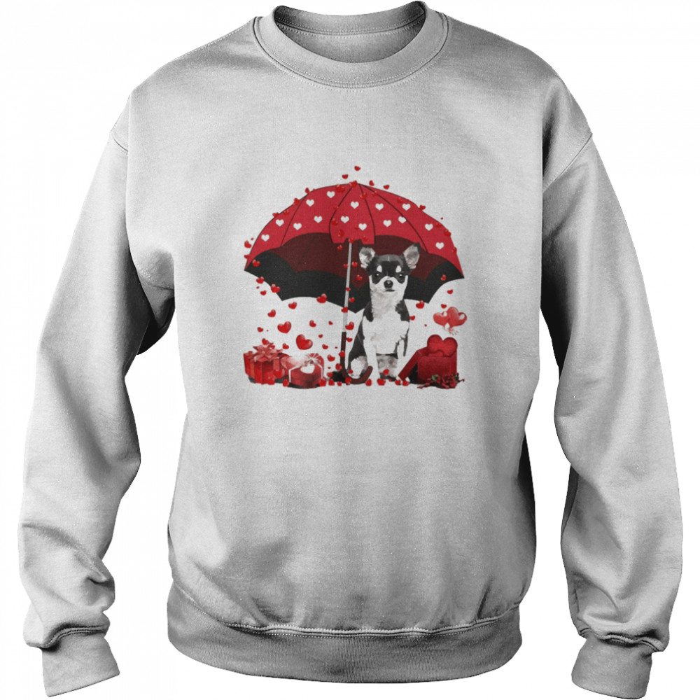 Loving Red Umbrella Black Chihuahua Christmas Sweater Shirt Loving Red Umbrella Black Chihuahua Christmas Sweater Shirt