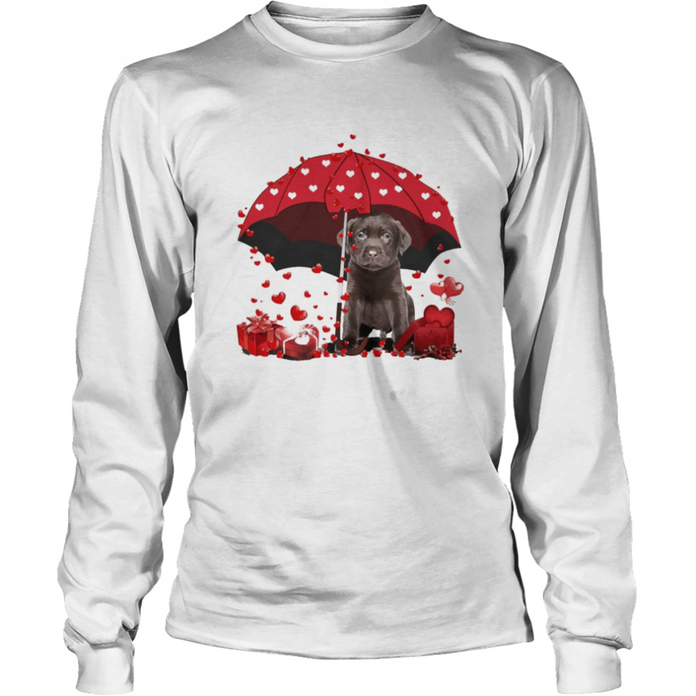 Loving Red Umbrella Chocolate Labrador Christmas Sweater Shirt Loving Red Umbrella Chocolate Labrador Christmas Sweater Shirt