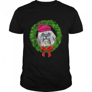 LowchenLionBichonInChristmasWreath Shirt