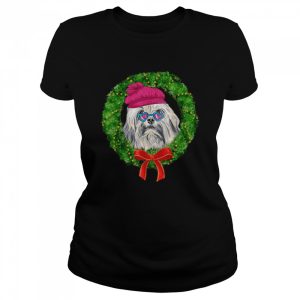 LowchenLionBichonInChristmasWreath Shirt