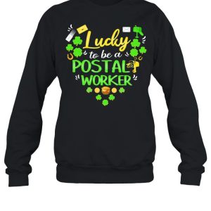 Lucky To Be A Postal Worker Patricks Day shirt 4