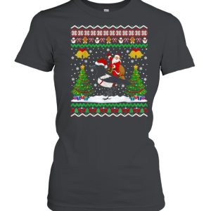 Magpie Ugly Santa Riding Magpie Christmas Sweater T-shirt