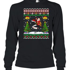 Magpie Ugly Santa Riding Magpie Christmas Sweater T shirt 3