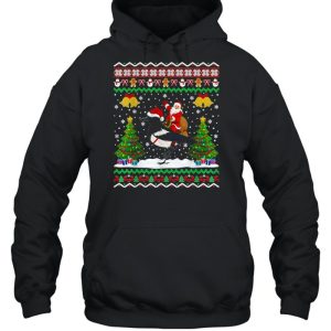 Magpie Ugly Santa Riding Magpie Christmas Sweater T shirt 5