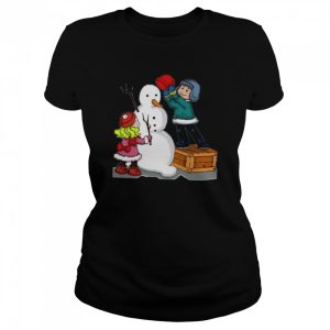 Making Snowman Christmas shirt