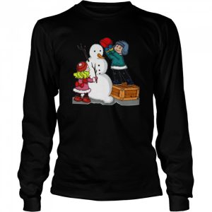 Making Snowman Christmas shirt 3
