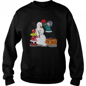 Making Snowman Christmas shirt 4
