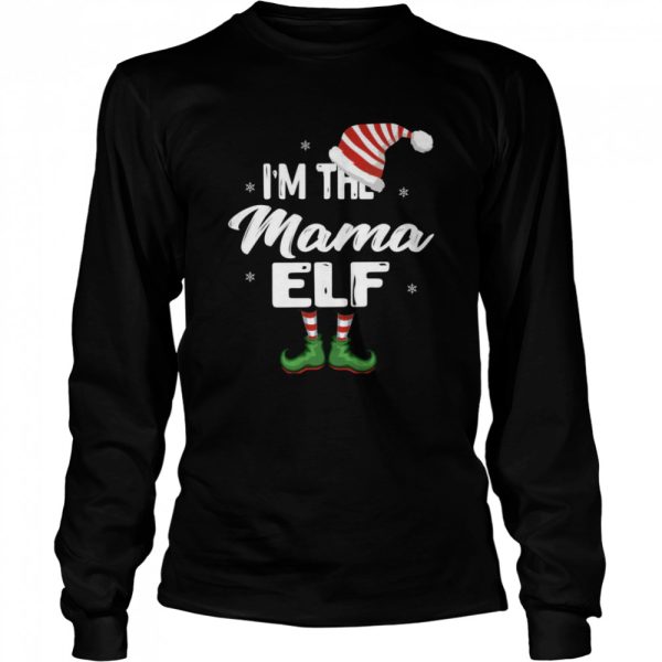 Mama Elf Shirt Matching Christmas Family Caring Xmas Langarmshirt Shirt