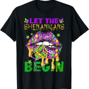 Mardi Gras T-Shirt Let The Shenanigans Begin Trending