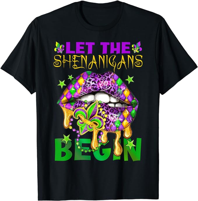 Mardi Gras T-Shirt Let The Shenanigans Begin Trending Mardi Gras T-Shirt Let The Shenanigans Begin Trending