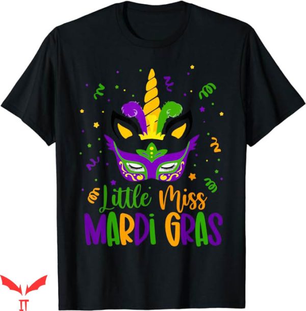 Mardi Gras T-Shirt Little Miss Mardi Gras T-Shirt Trending