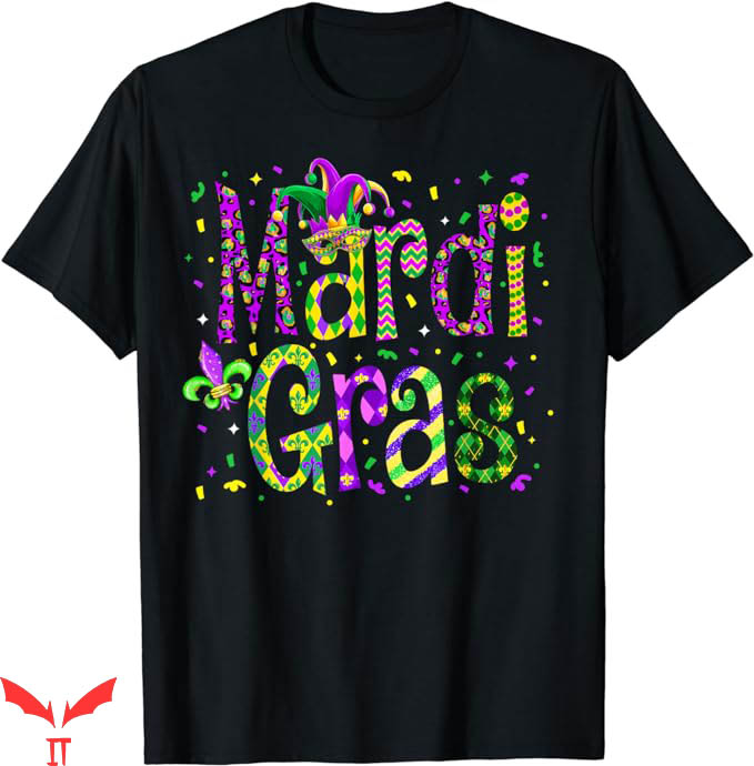 Mardi Gras T-Shirt Parade Outfit Jester Hat T-Shirt Trending Mardi Gras T-Shirt Parade Outfit Jester Hat T-Shirt Trending