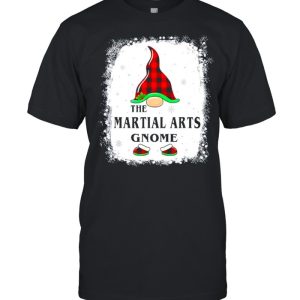 Martial Arts Gnome Buffalo Plaid Matching Family Xmas Pajama Gift Shirt