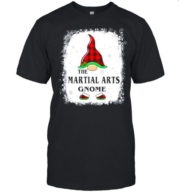 Martial Arts Gnome Buffalo Plaid Matching Family Xmas Pajama Gift Shirt