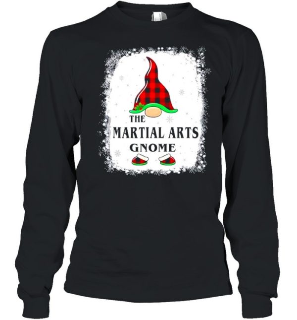Martial Arts Gnome Buffalo Plaid Matching Family Xmas Pajama Gift Shirt