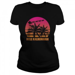 Mele Kalikimaka Retro Hawaiian Christmas Family Vacation T-Shirt