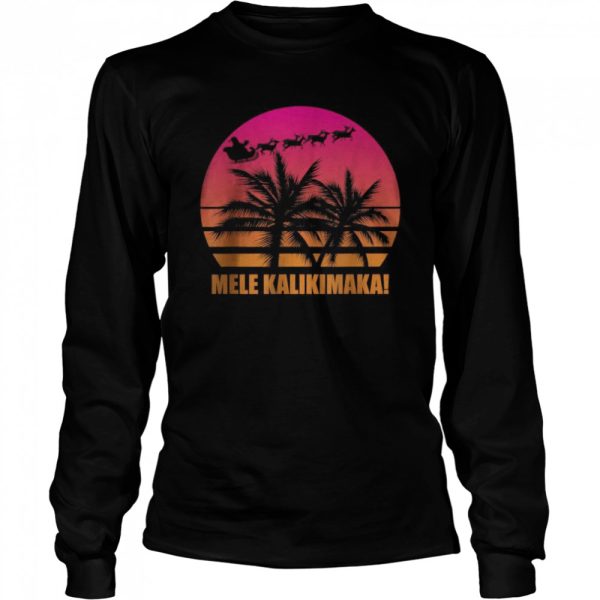 Mele Kalikimaka Retro Hawaiian Christmas Family Vacation T-Shirt
