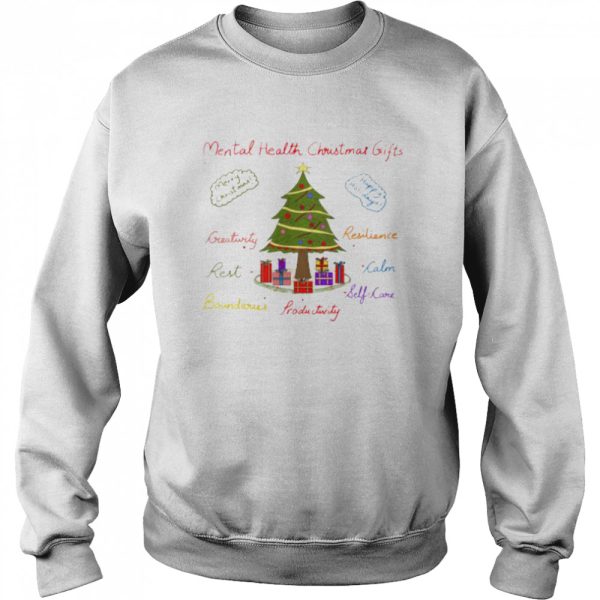 Mental Health Christmas Gifts Tree Christmas shirt