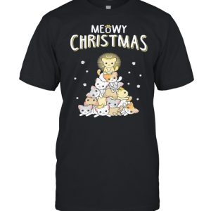 Meowy Merry Christmas Shirt