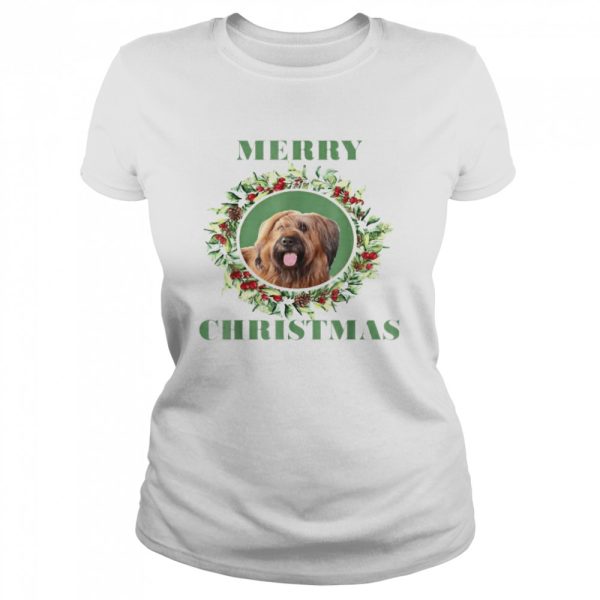 Merry Christmas Briard T-shirt