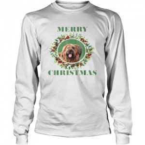 Merry Christmas Briard T shirt 3