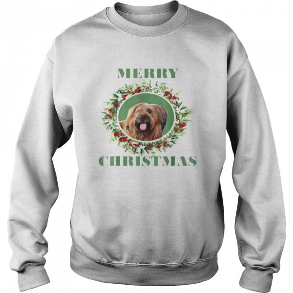 Merry Christmas Briard T-shirt