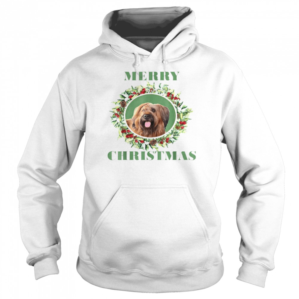 Merry Christmas Briard T-shirt Merry Christmas Briard T-shirt